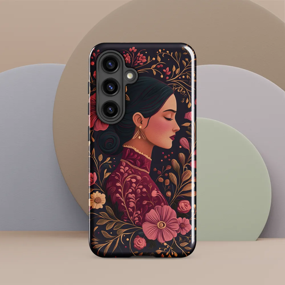 Portrait of Serenity | Phone Case |  S24 | Tough Case | Glossy