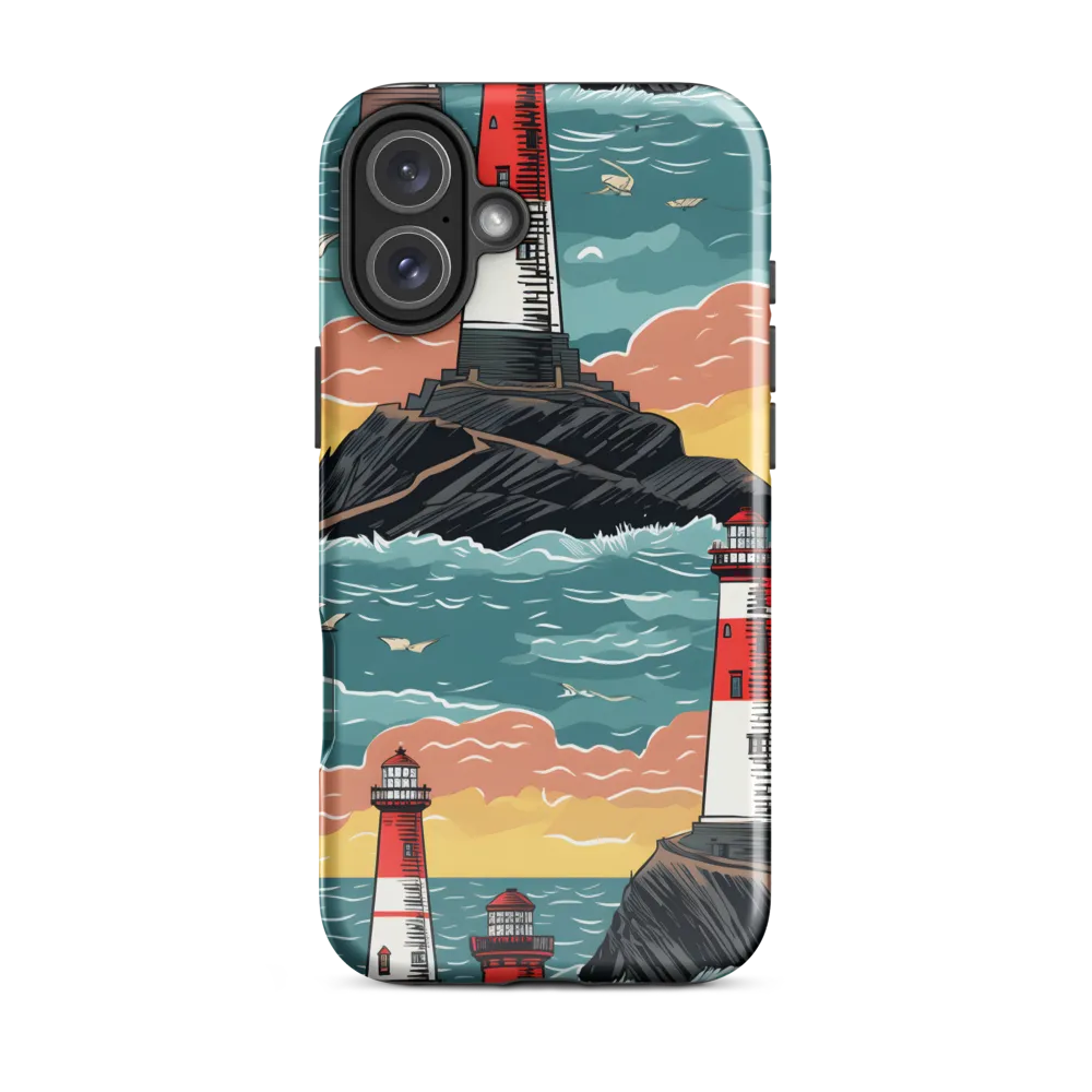 Lighthouses in a Whimsical Ocean