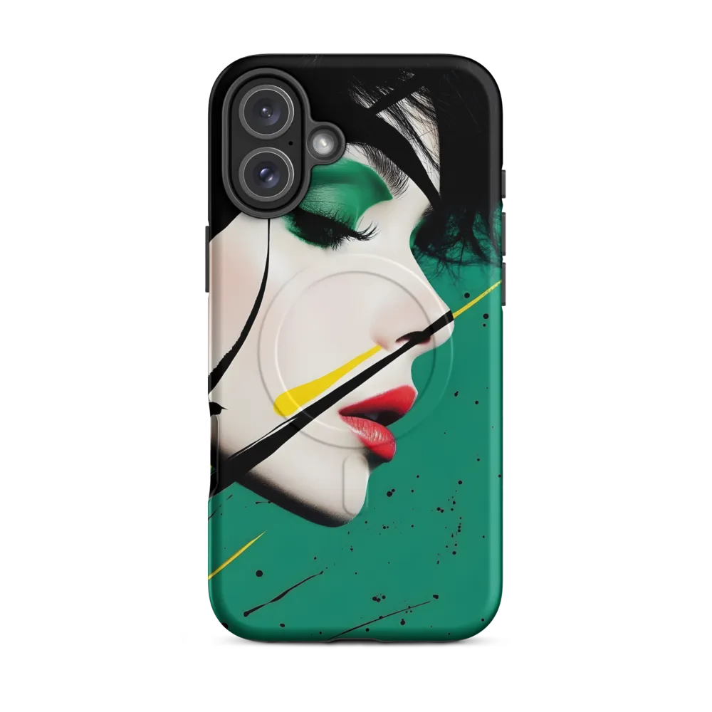 Emerald Profile with Ink and Yellow Accent