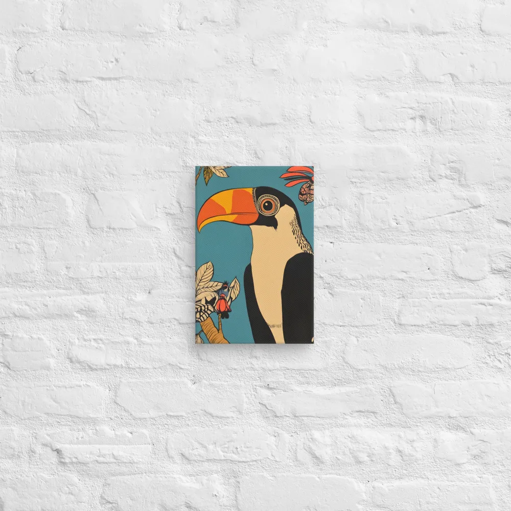 Tropical Majesty: The Toucan at Rest | Canvas | 8″×12″
