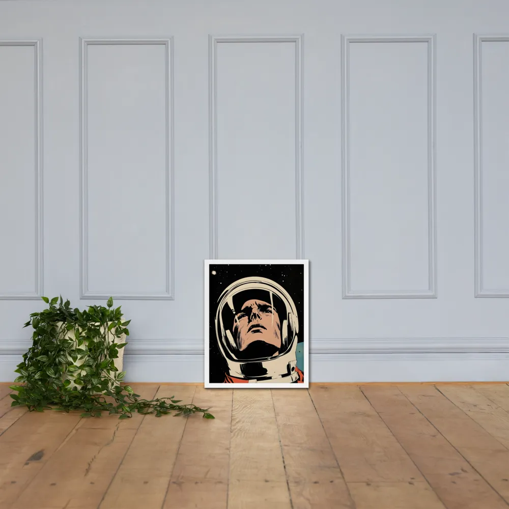 Gaze of the Astronaut | Poster with White Frame | 16″×20″
