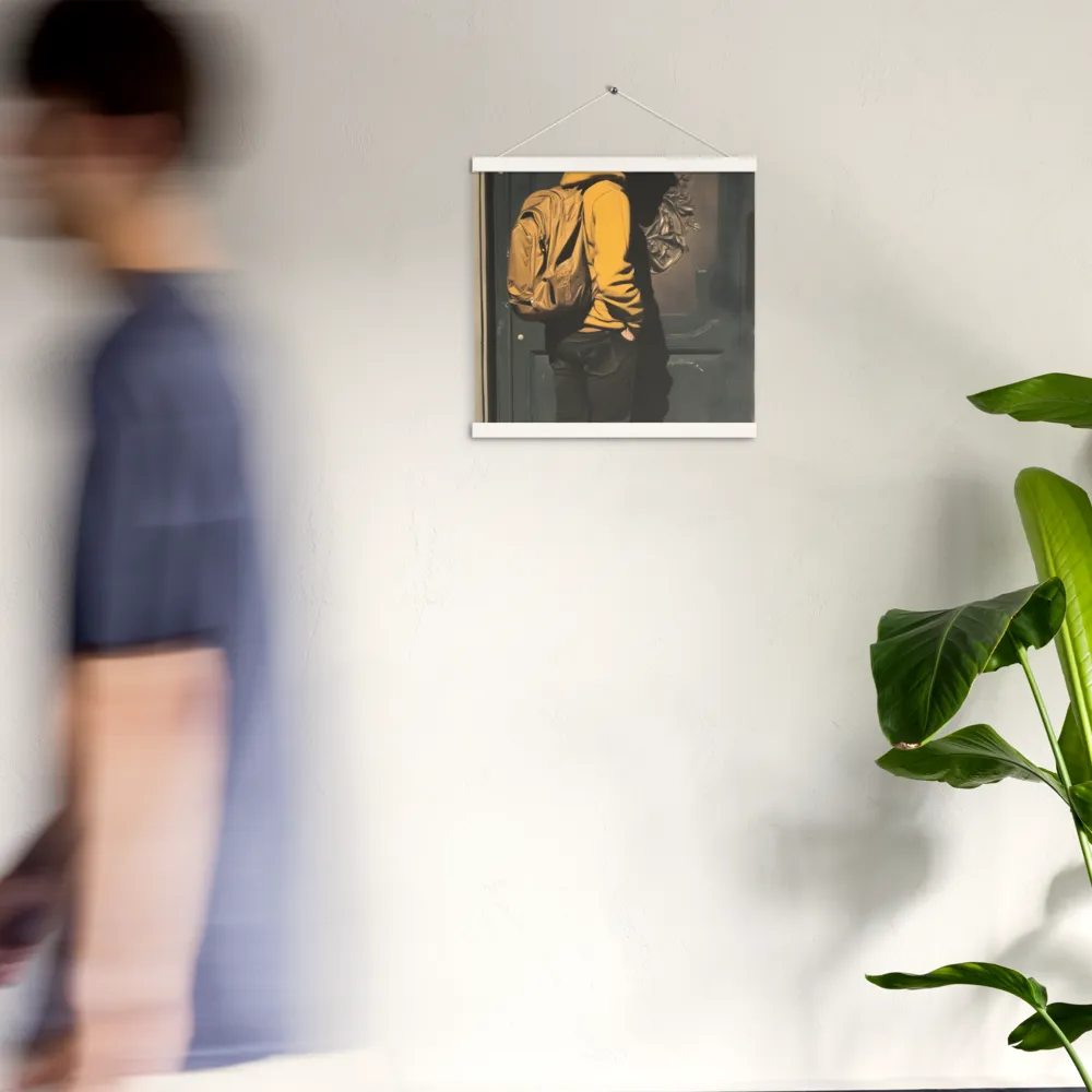 Silent Reflection | Poster With White Wood Hanger | 16″×16″