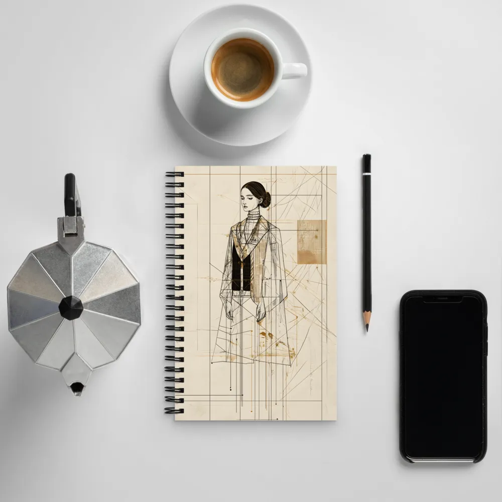 Elegance in Lines | Spiral Notebook