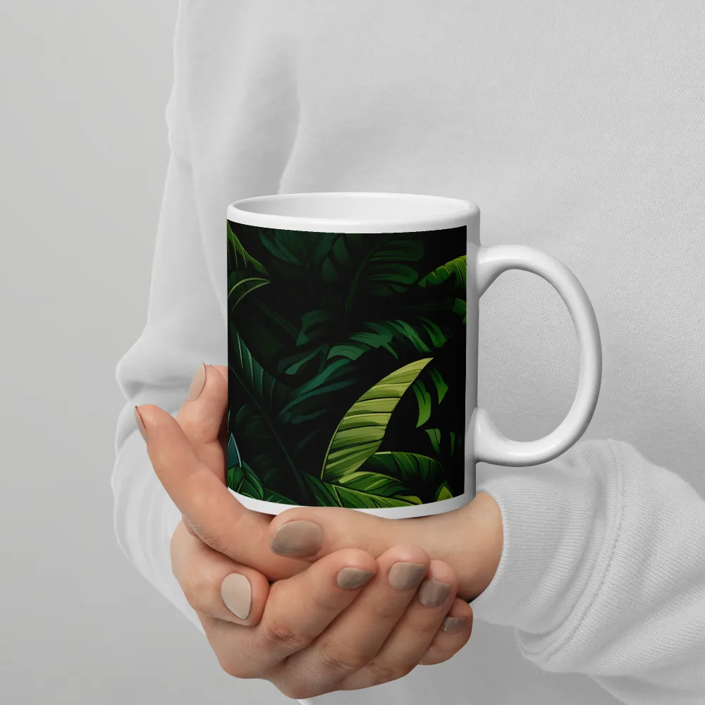 Lush Canopy: A Tropical Foliage Study | Mugs | Multiple Sizes & Colors