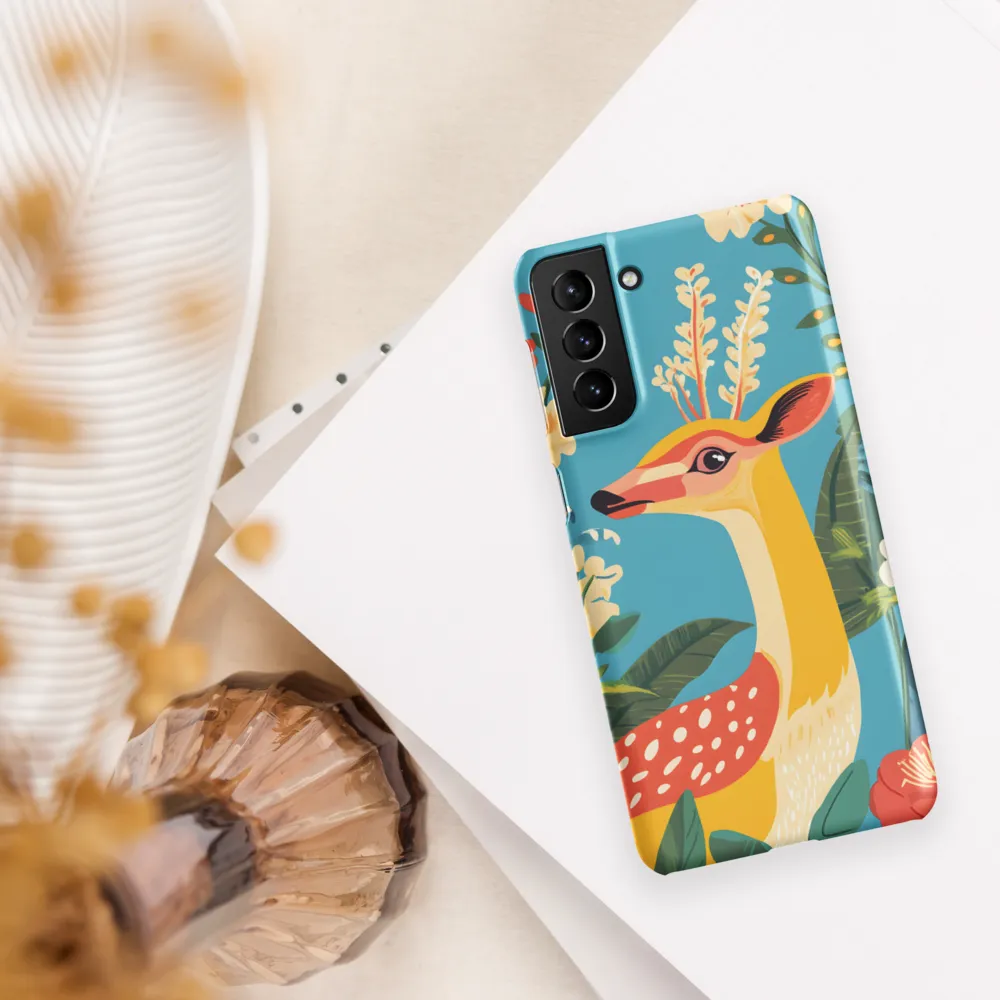 Serene Majesty: A Vibrant Deer Amidst Flora
