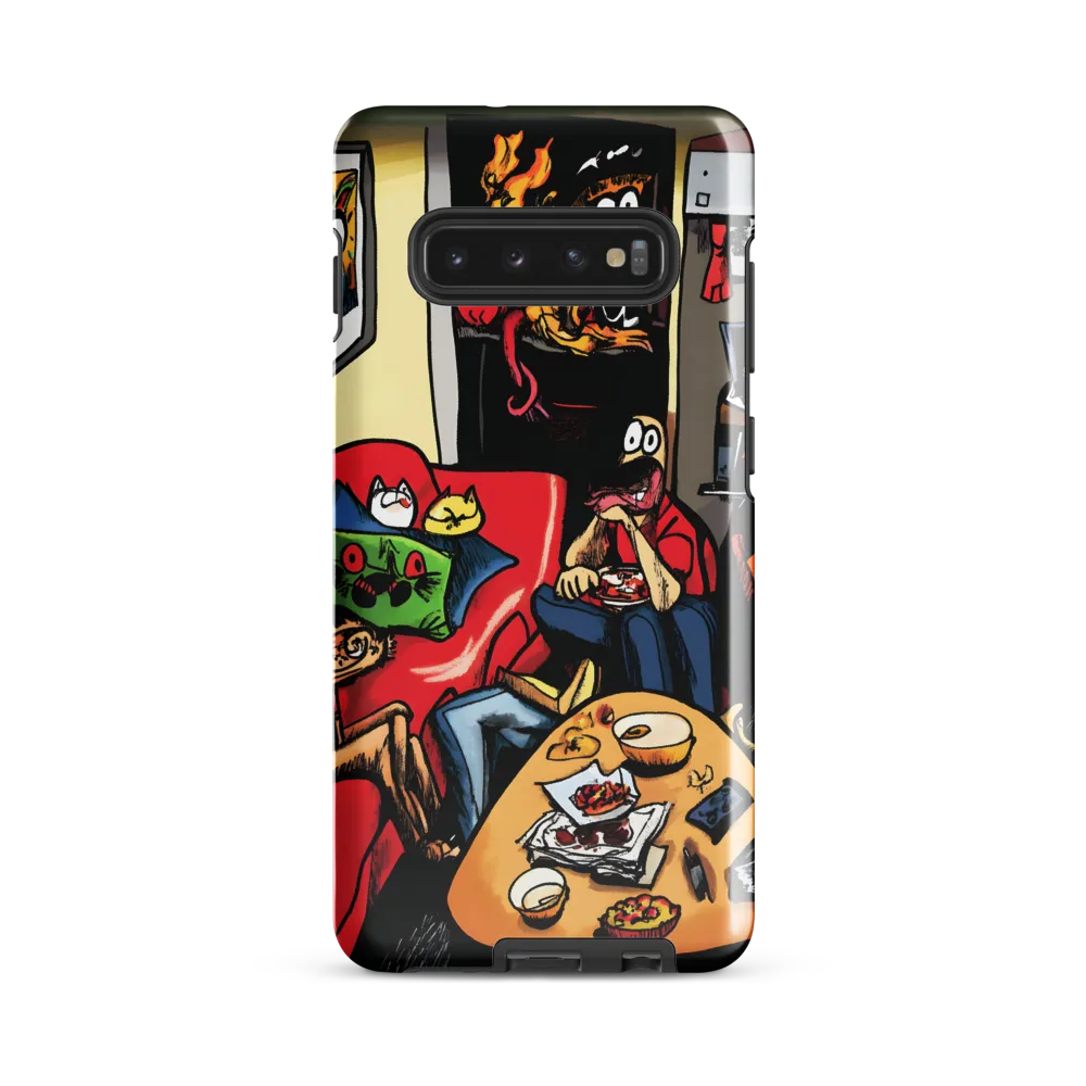 Whimsical Gathering in a Colorful Realm | Phone Case |  S10 Plus | Tough Case | Glossy