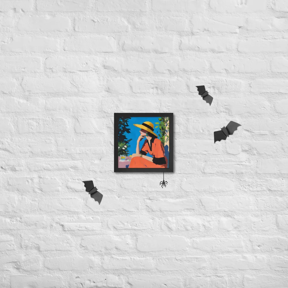 Sunlit Profile 
 Poster with Black Frame | 10″x 10″