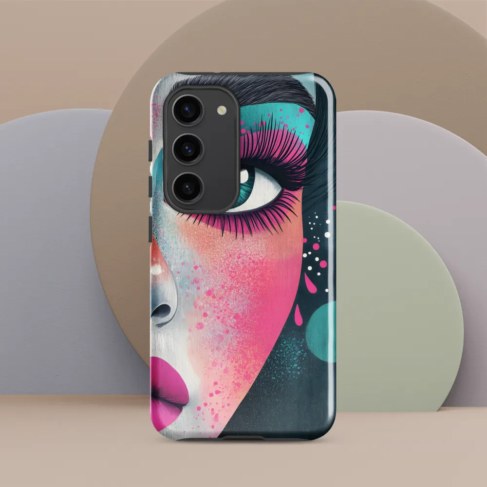 Vibrant Gaze | Phone Case |  S23 | Tough Case | Glossy