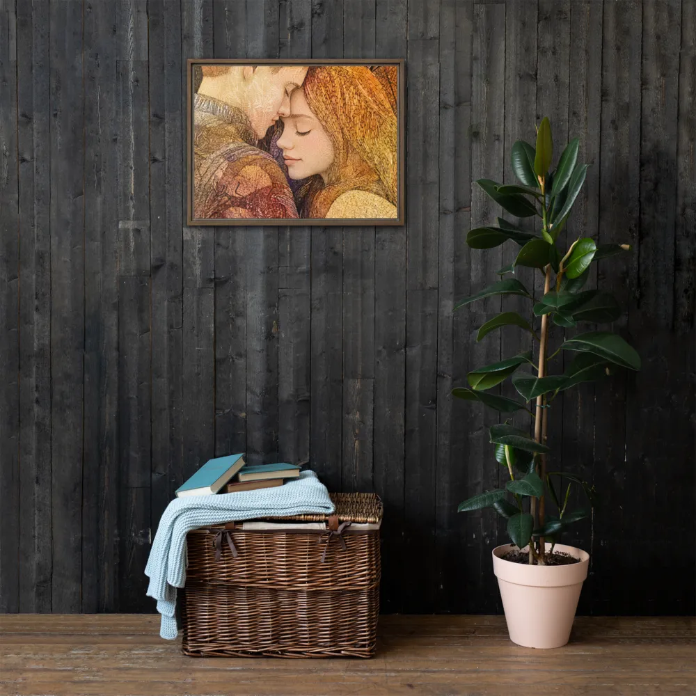 Embrace of Autumn | Canvas with Brown Frame | 18″×24″