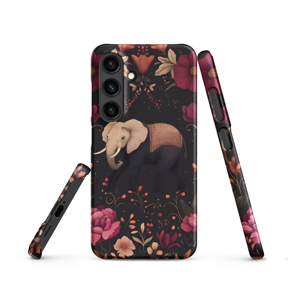 Whispers of the Wild: Elephants and Blooms
