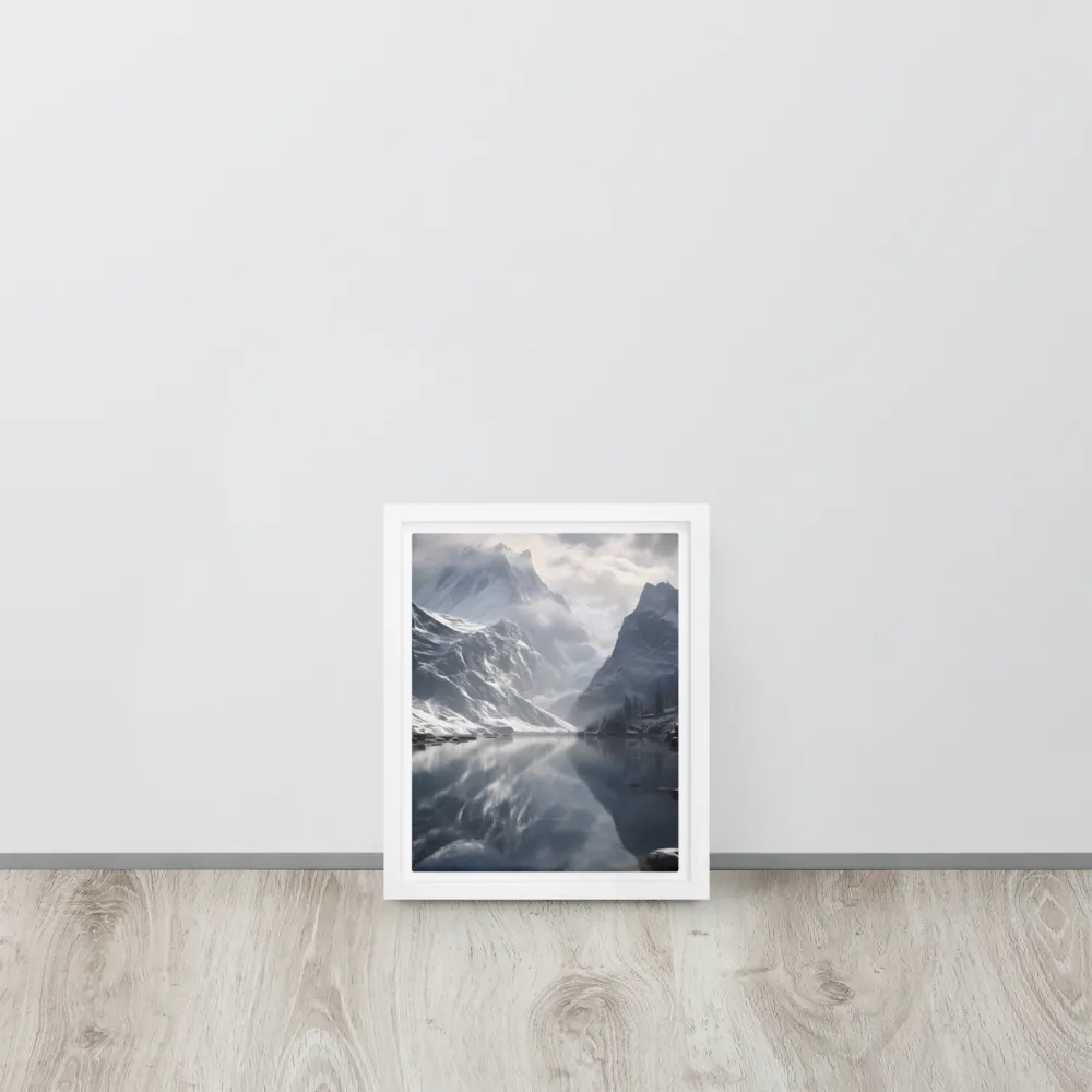 Echoes of Tranquility | Canvas with White Frame | 8″×10″