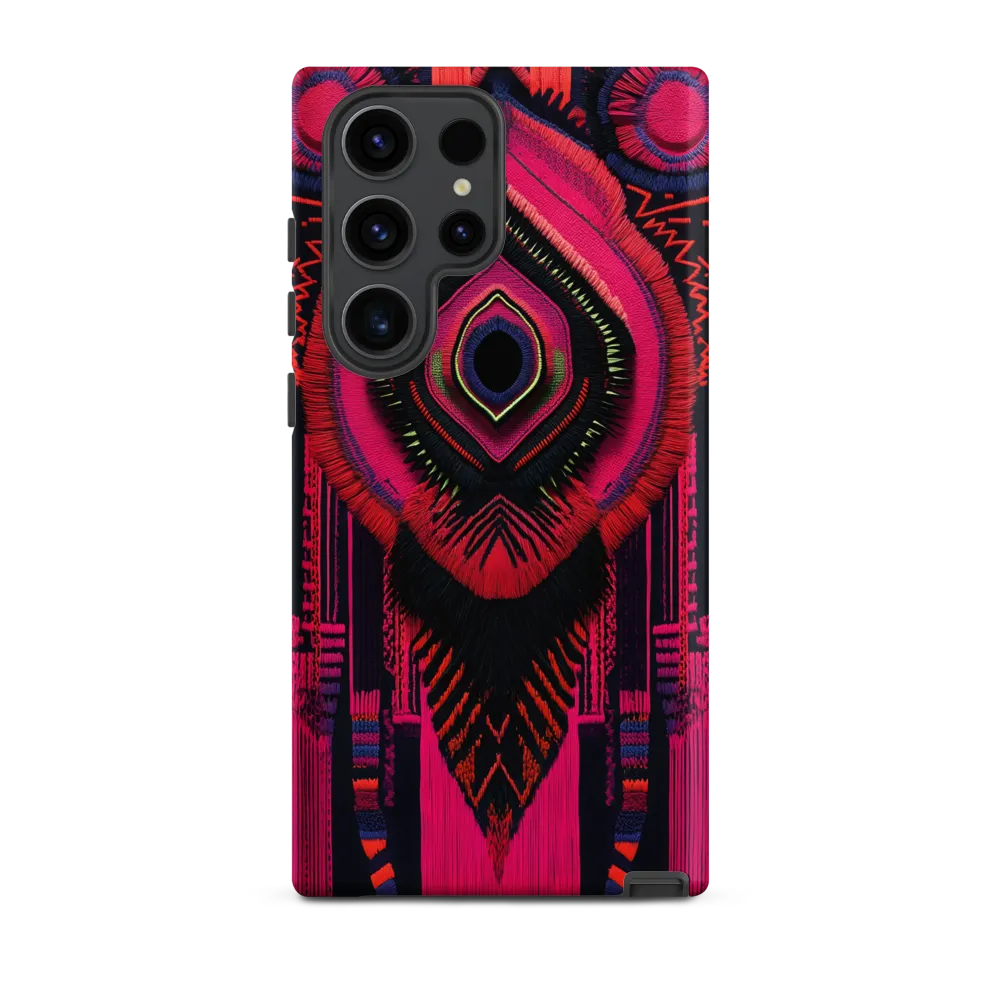 Neon Medallion — Central Weave
