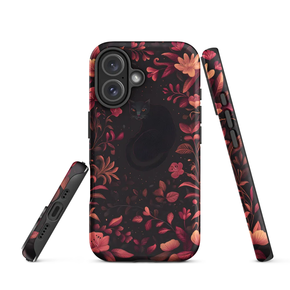 Enigmatic Feline Flora | Phone Case