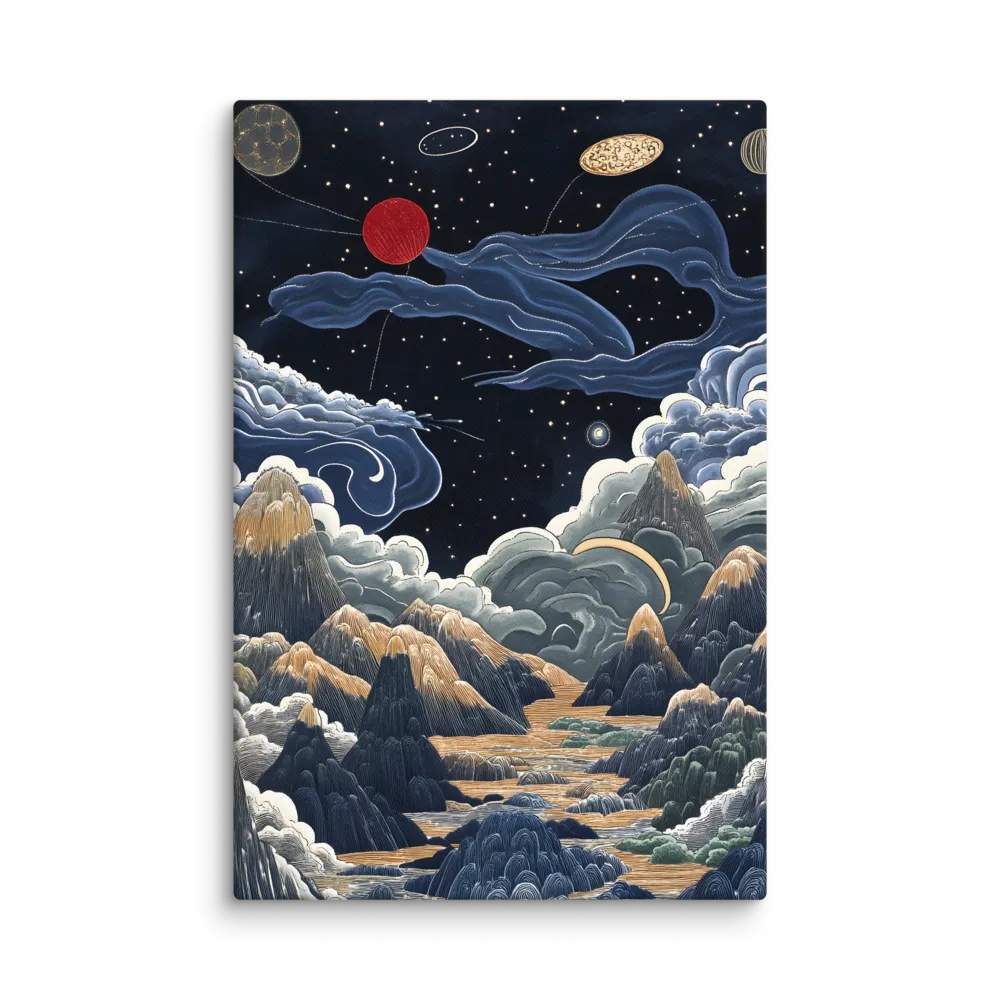 Celestial Harmony: Peaks and Planets