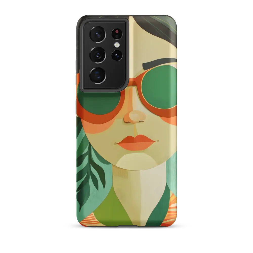 Bold Serenity: A Modern Portrait | Phone Case |  S21 Ultra | Tough Case | Matte