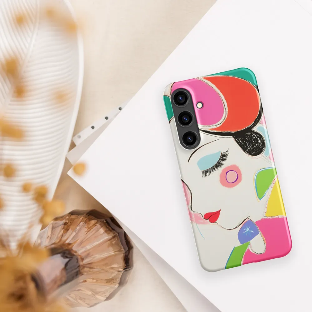Whimsical Portrait in Colorful Abstraction