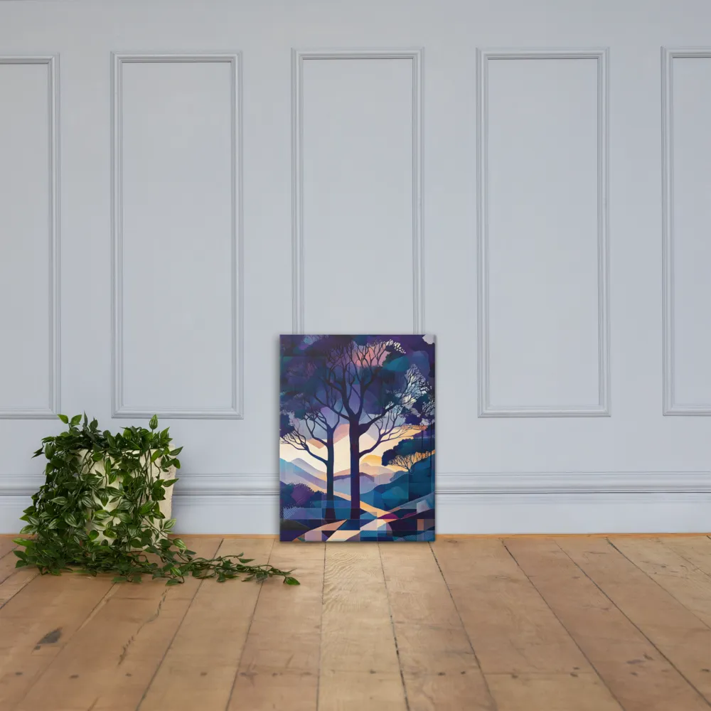 Tranquil Geometry: A Journey Through Color | Canvas | 18″×24″