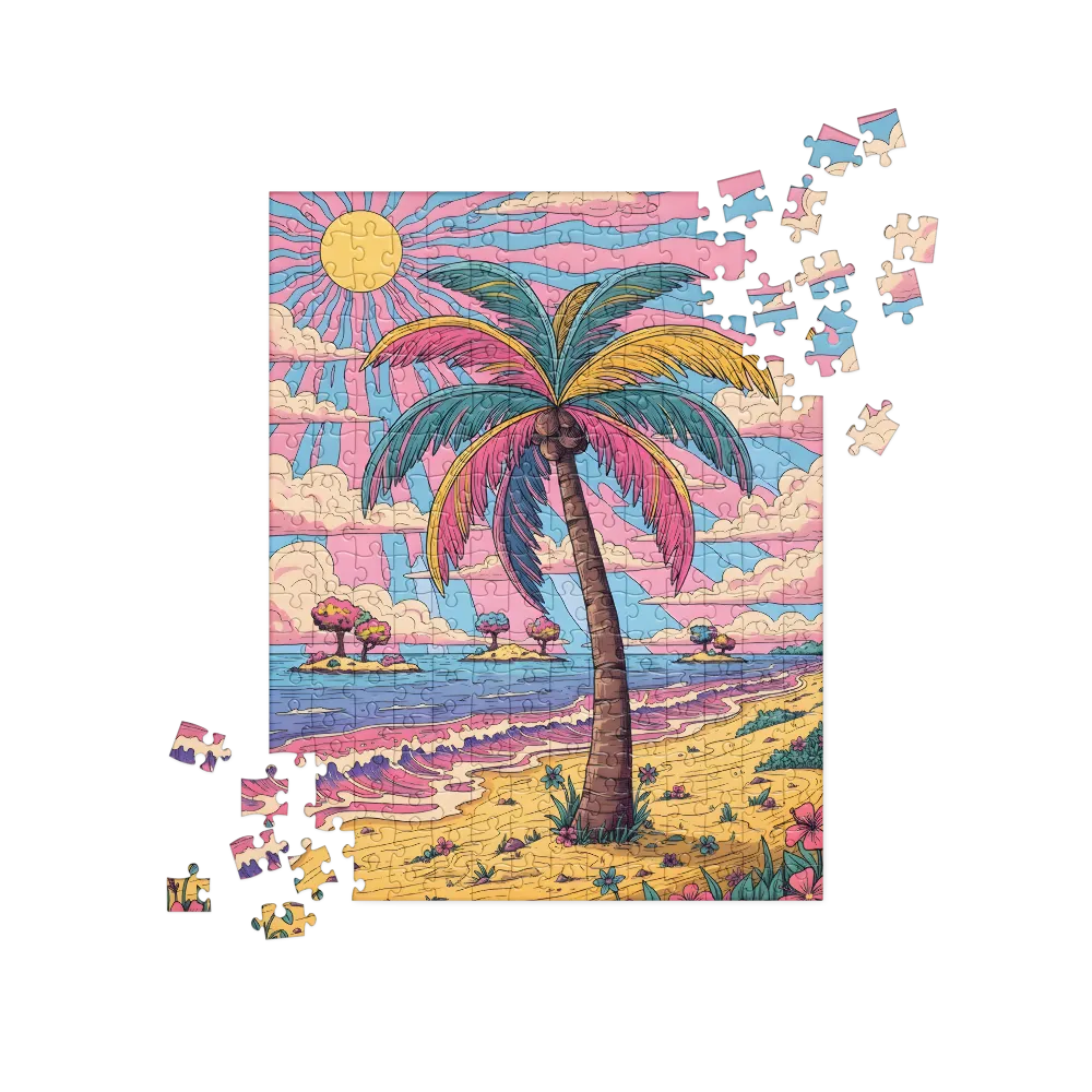 Dreamy Pastel Beach 
 Jigsaw Puzzle