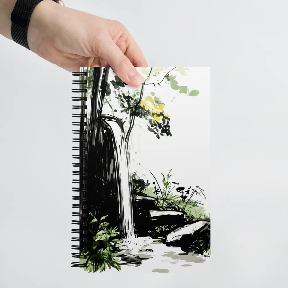 Tranquil Cascade | Spiral Notebook