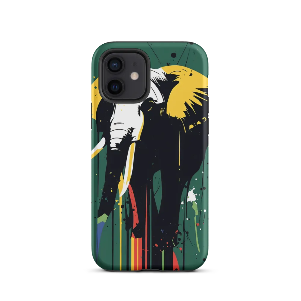 Majestic Minimalism: The Colorful Elephant
