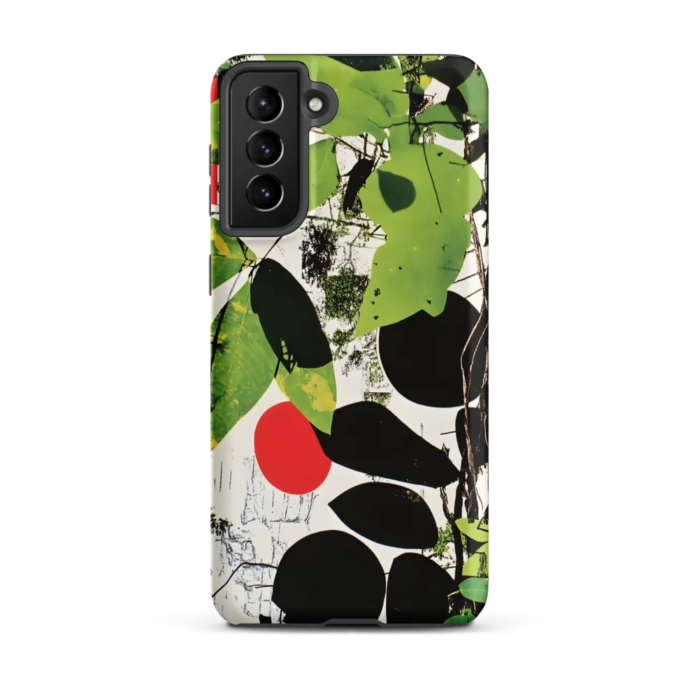 Nature's Geometry: A Contemporary Collage | Phone Case |  S21 Plus | Tough Case | Matte