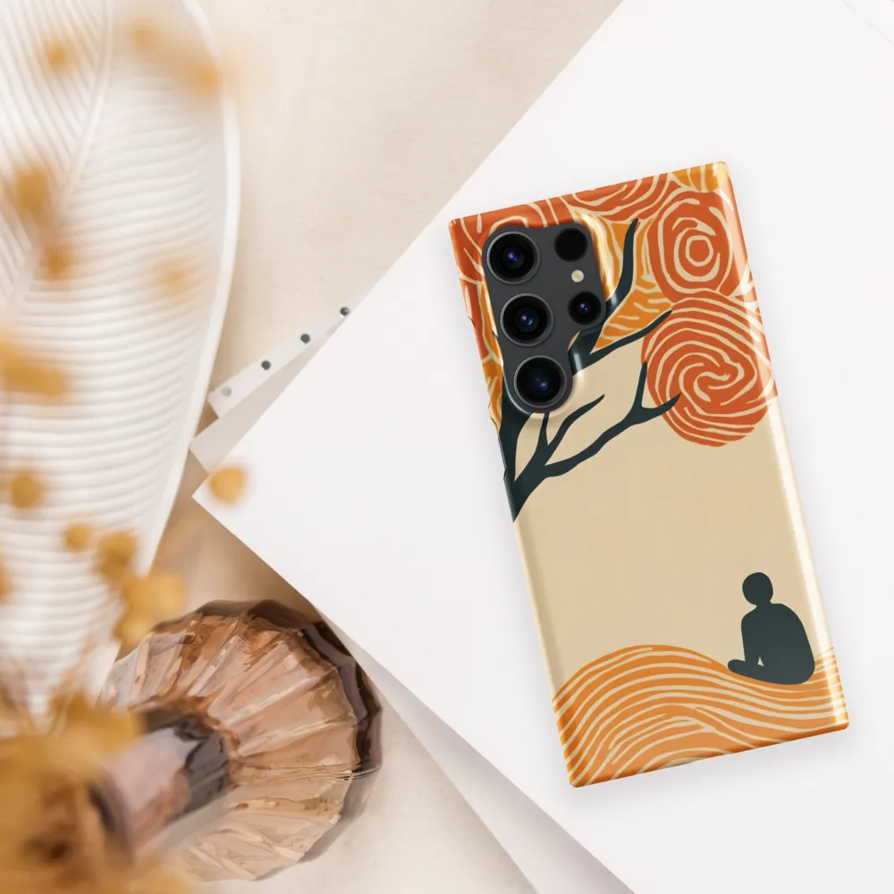 Silent Reflections under Swirling Leaves | Phone Case |  S23 Ultra | Snap Case | Glossy
