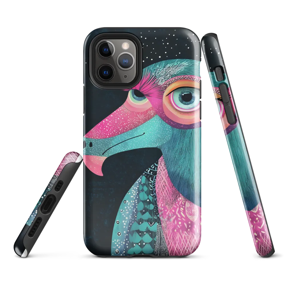 Whimsical Vulture: A Dance of Colors