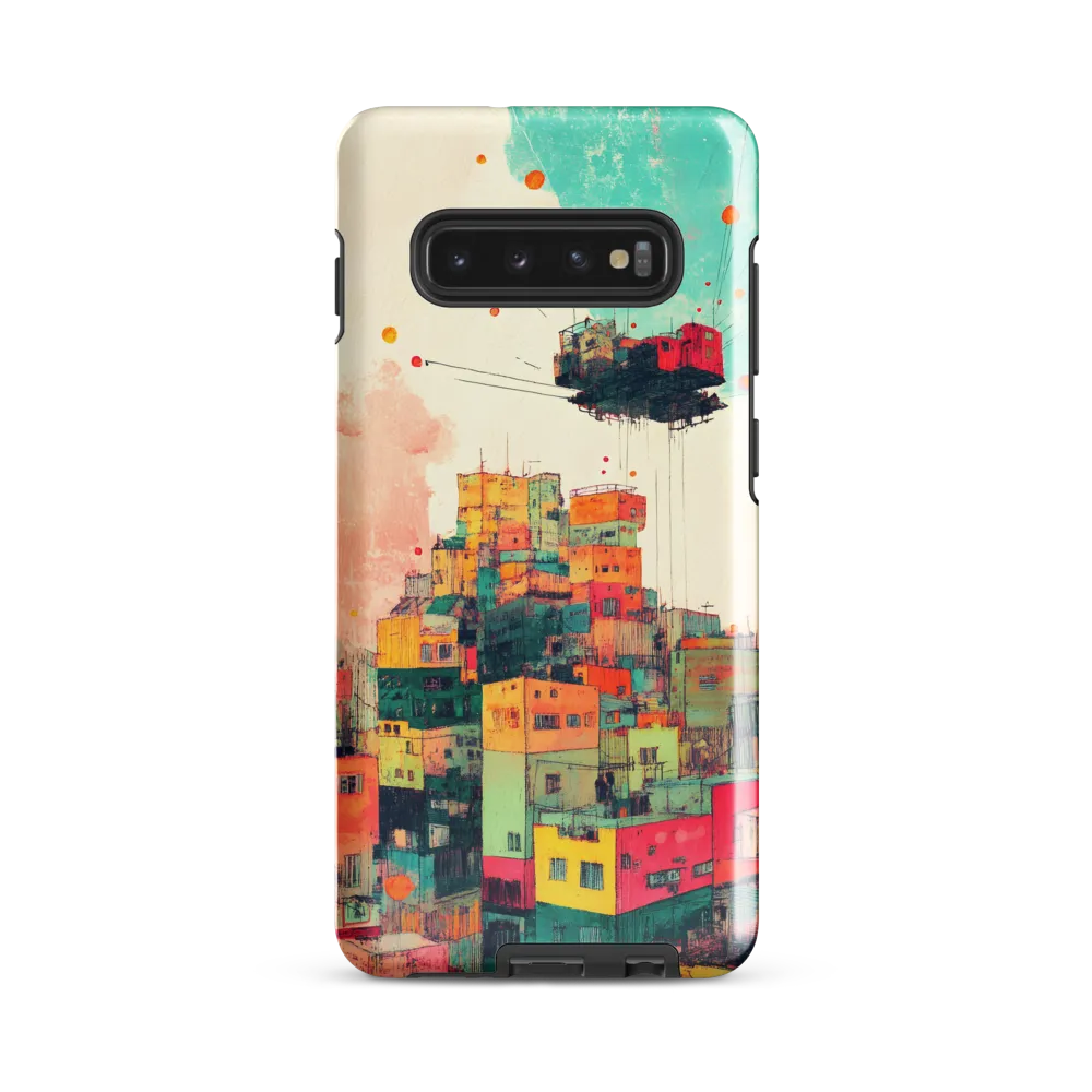 Whimsical Cityscape: A Surreal Journey | Phone Case |  S10 Plus | Tough Case | Glossy