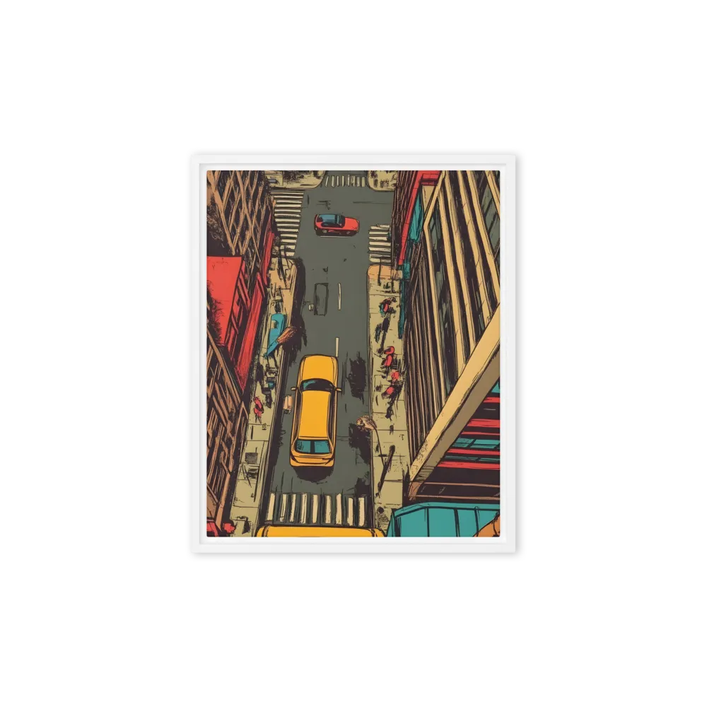 Urban Symphony | Canvas with White Frame | 8″×10″