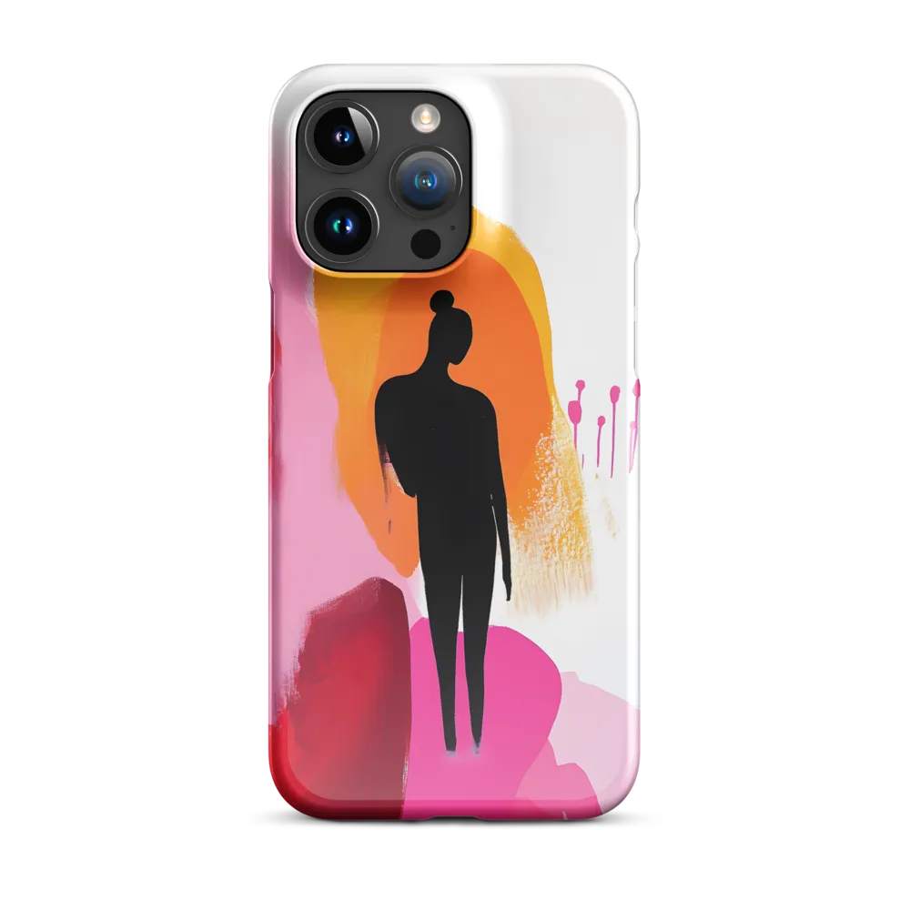 Silhouette in Colorful Abstraction