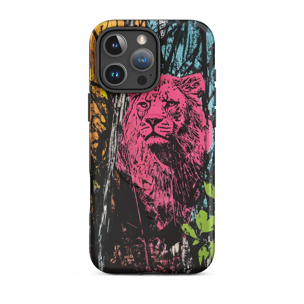 Fierce Vibrance: The Pink Lion