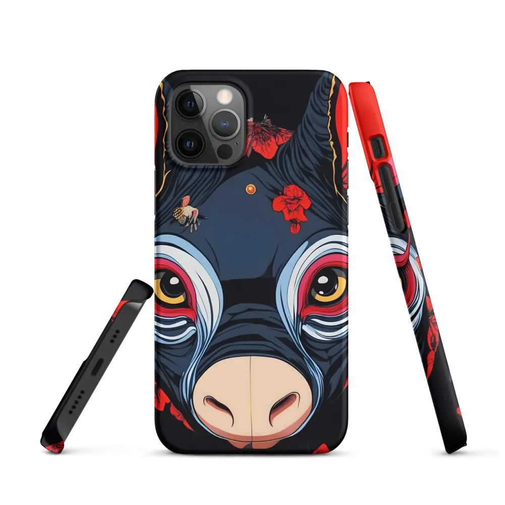 Mystical Bull with Floral Motifs
