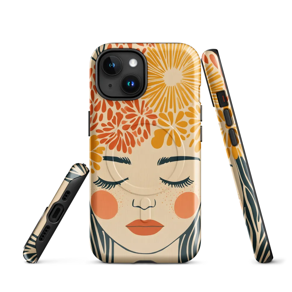 Serenity in Bloom | Phone Case |  15 | MagSafe® Tough Case | Glossy
