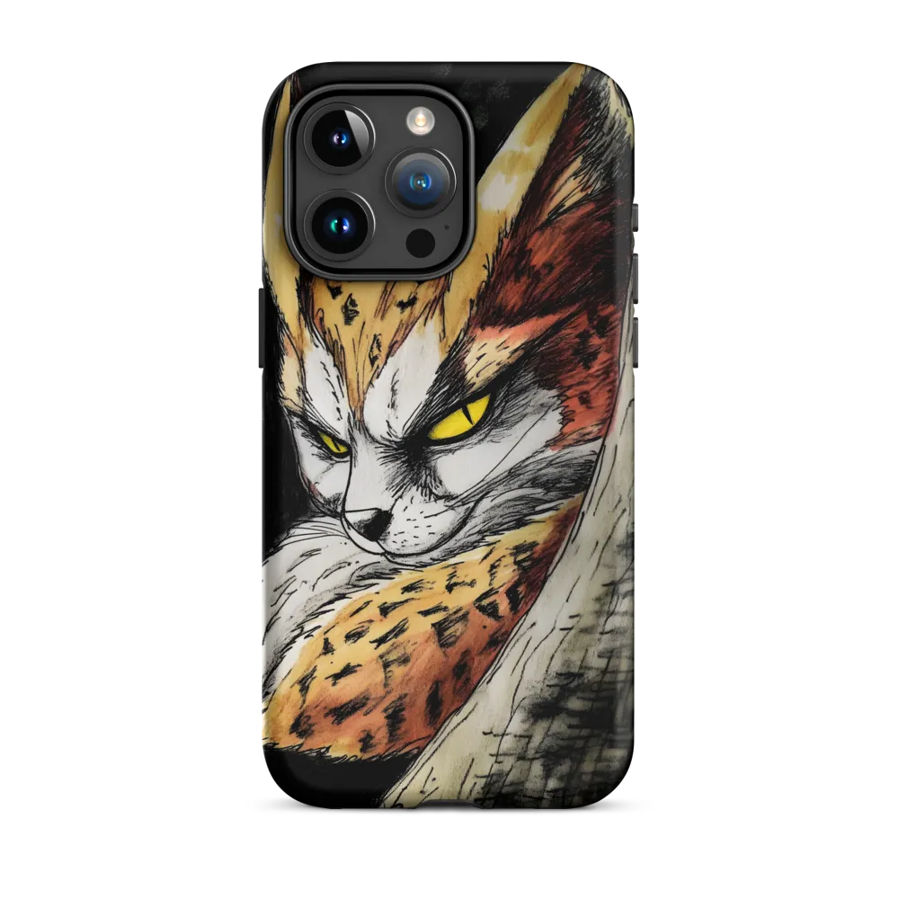 Fierce Gaze of the Wild Cat