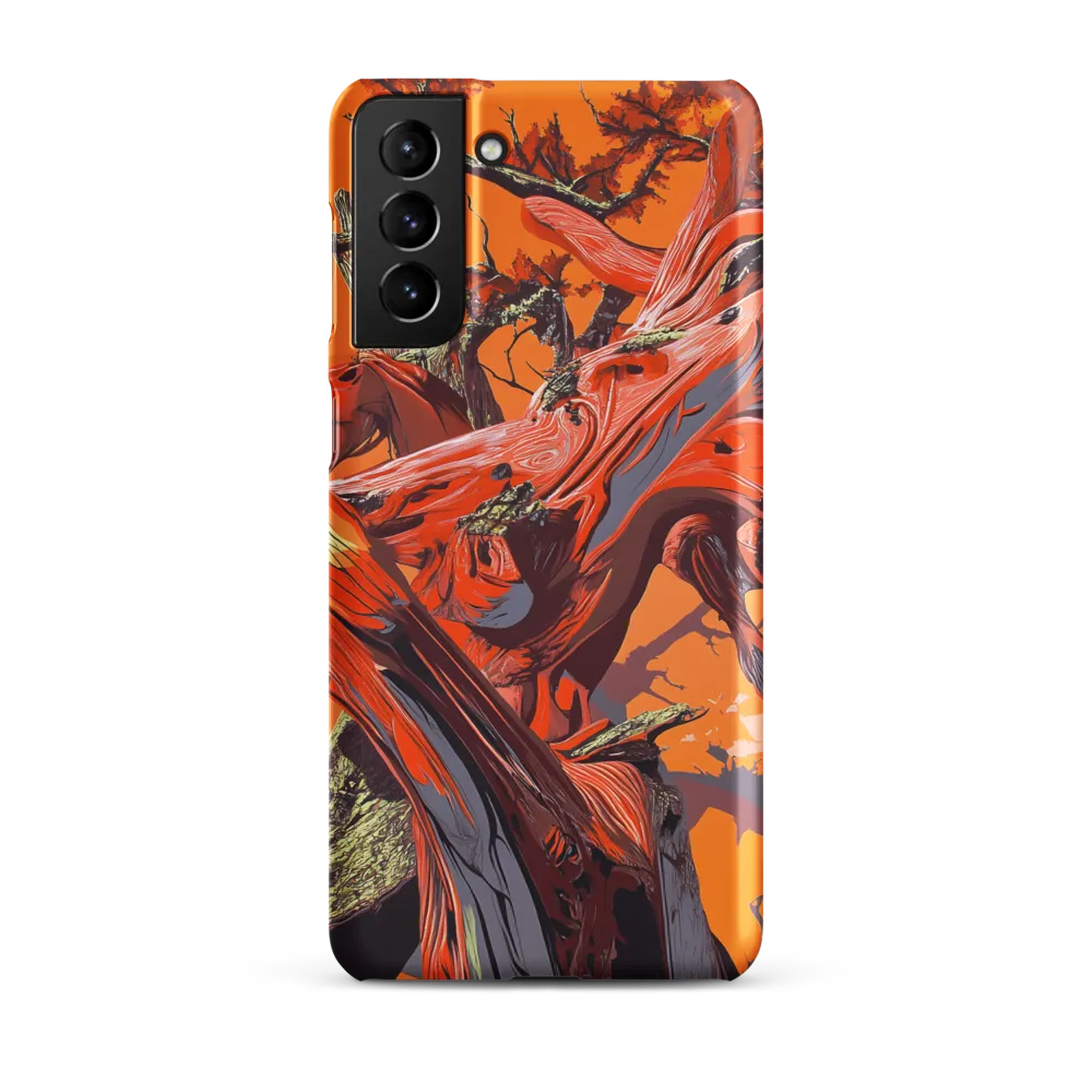 Life in Motion: An Abstract Tree | Phone Case |  S21 Plus | Snap Case | Matte