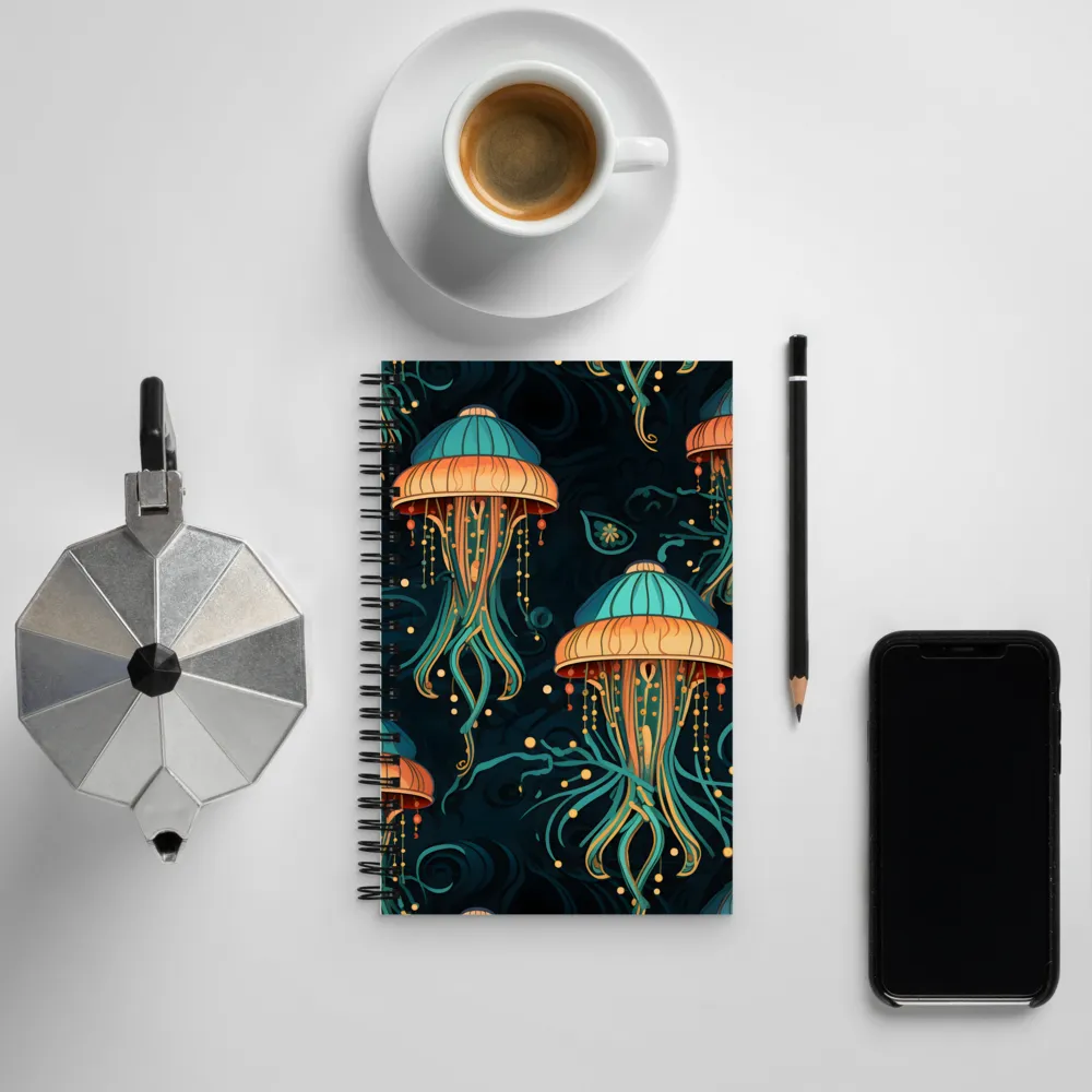 Symphony of Jellyfish | Spiral Notebook