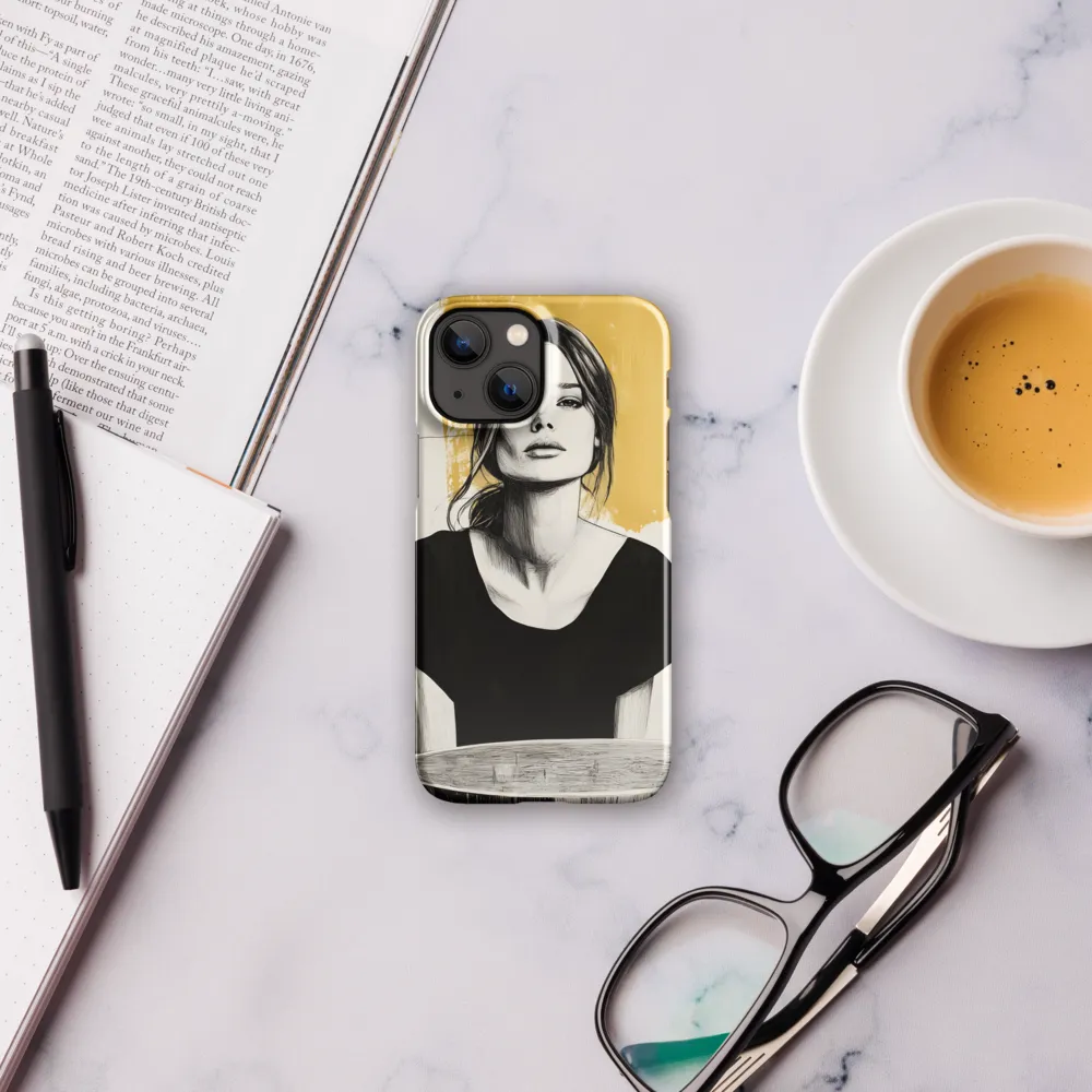 Golden Serenity: A Minimalist Portrait