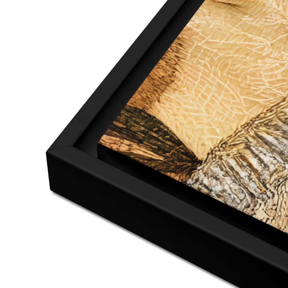 Embrace of Autumn | Canvas with Black Frame | 24″×36″