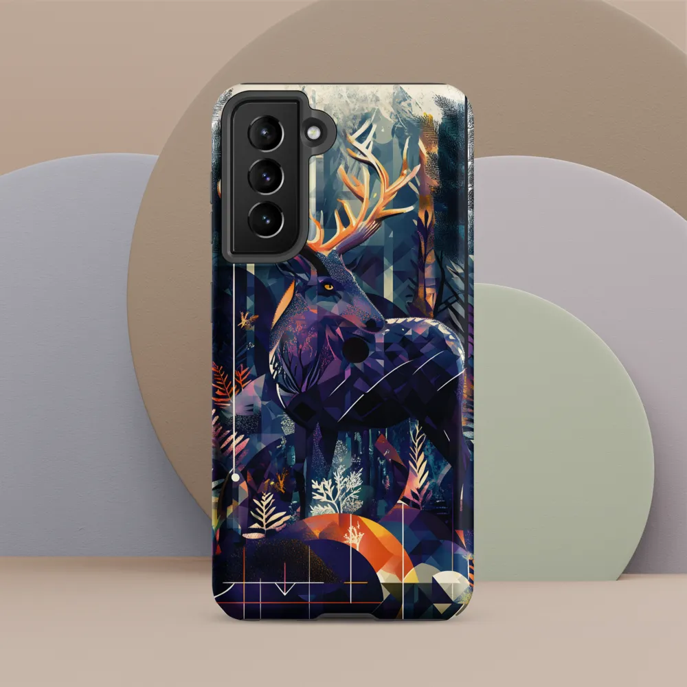 Majestic Serenity: A Geometric Forest Encounter