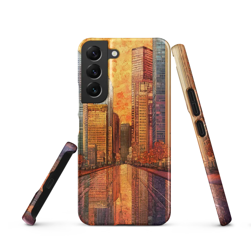 Reflections of a Vibrant City | Phone Case |  S22 | Snap Case | Matte