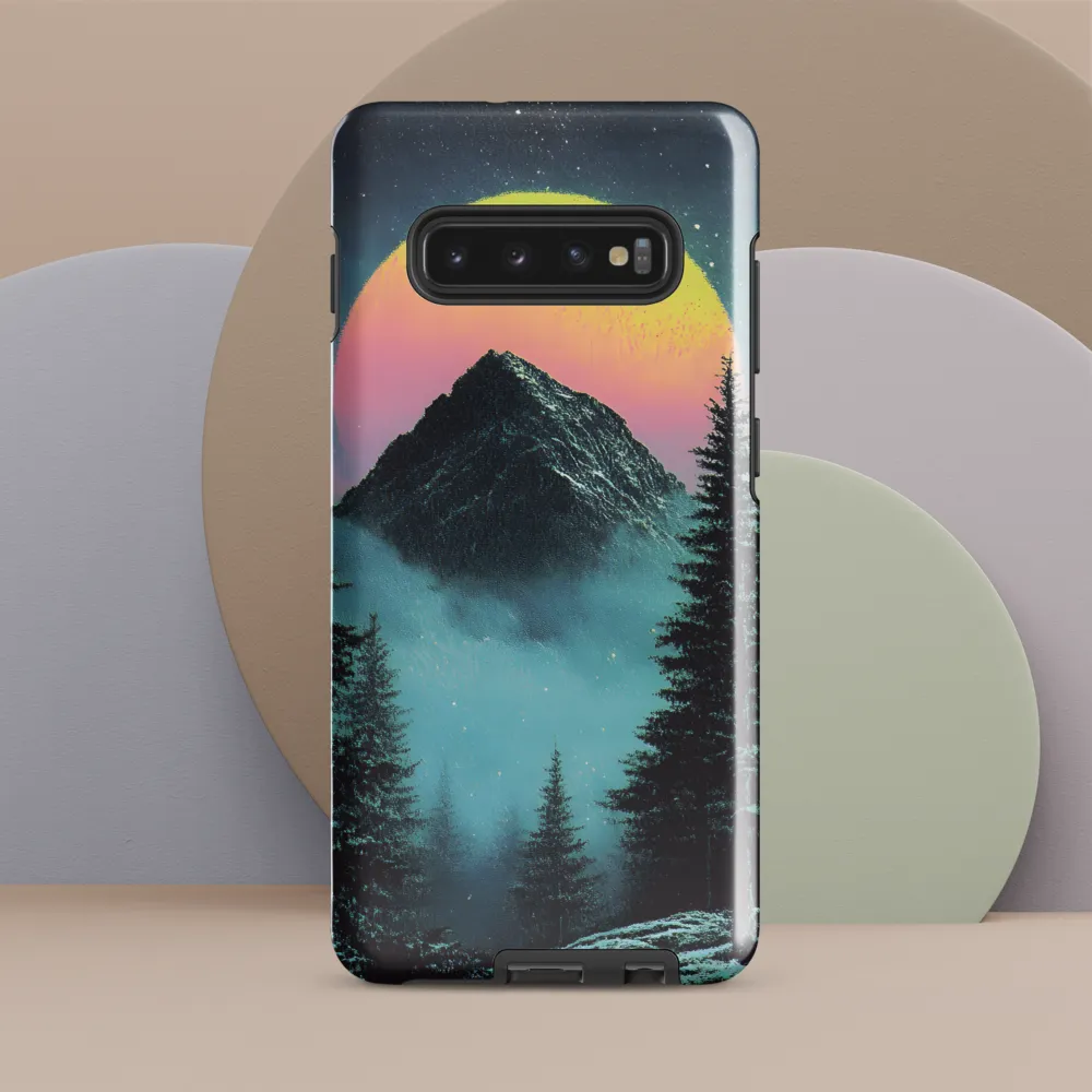 Ethereal Peaks Under Celestial Lights | Phone Case |  S10 Plus | Tough Case | Glossy