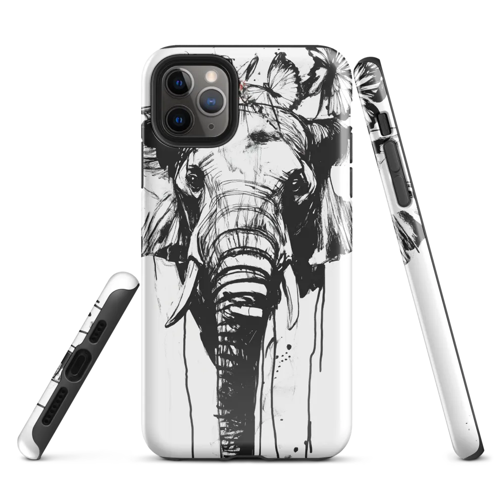 Whimsical Elegance: The Elephant's Adornments | Phone Case |  11 Pro Max | Tough Case | Glossy