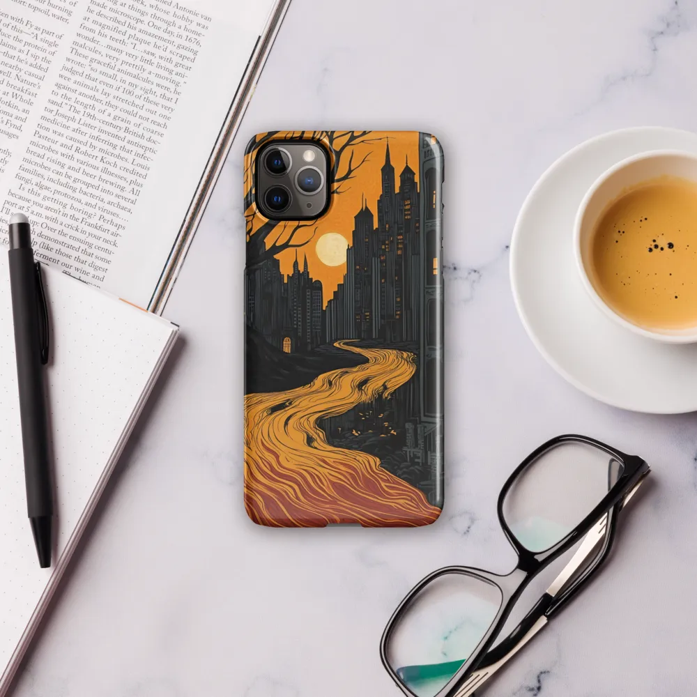 Eerie Cityscape: A Haunting Reflection | Phone Case |  11 Pro Max | Snap Case | Glossy