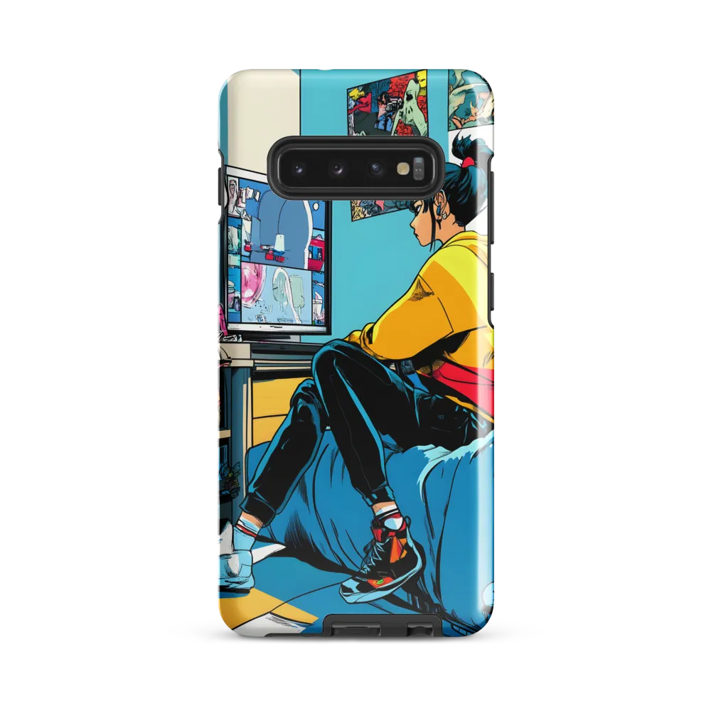 Contemplation in a Digital Space | Phone Case |  S10 Plus | Tough Case | Glossy