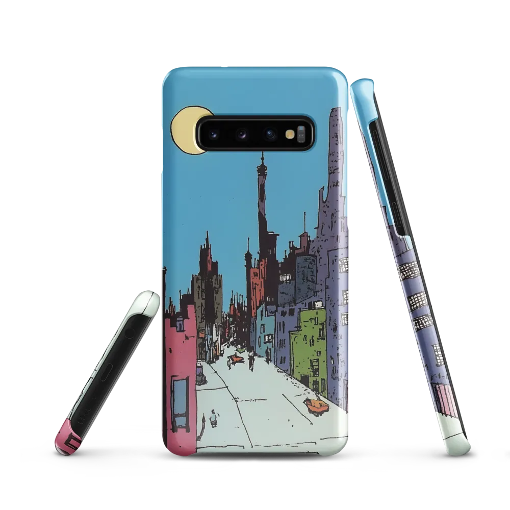 Vibrant Cityscape under the Moon