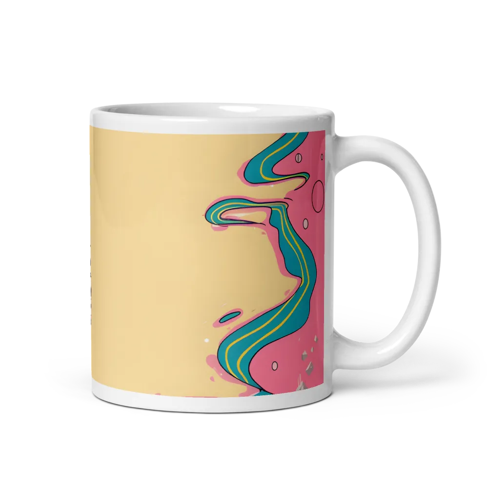 Whimsical Robot Delight | Mug with White inside | 11 oz