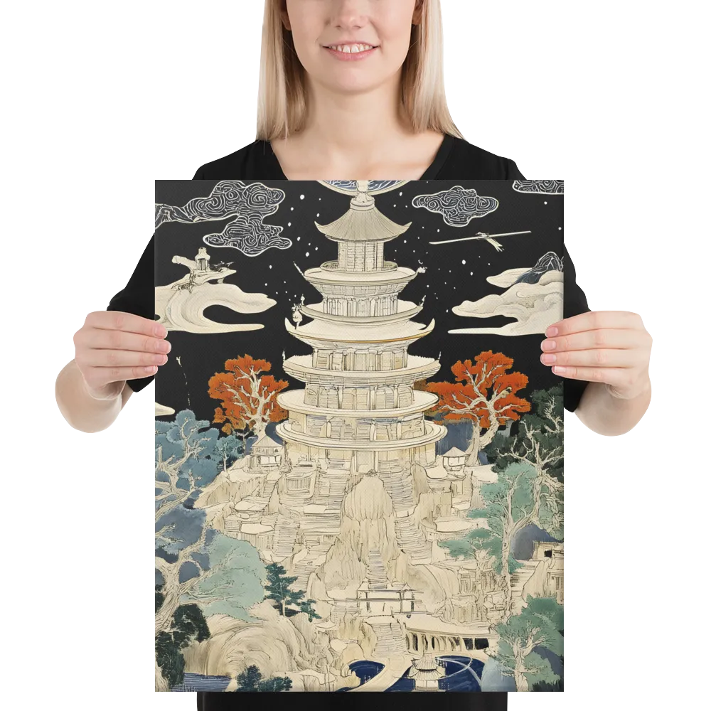 Whispers of the Pagoda | Canvas | 16″×20″