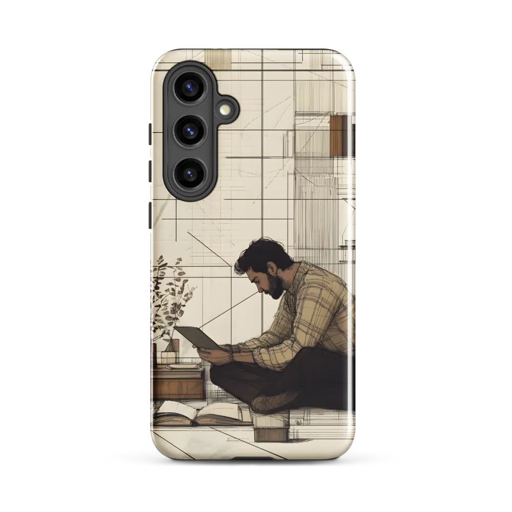 Quiet Reflections in Line | Phone Case |  S24 Plus | Tough Case | Glossy