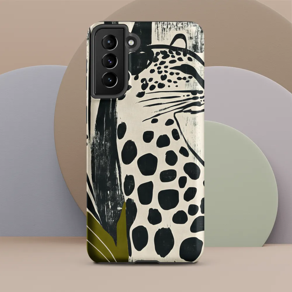 Leopard in Silhouette: A Modern Appeal | Phone Case |  S21 Plus | Tough Case | Matte