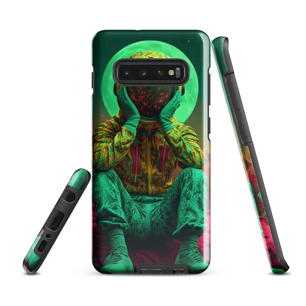 Cosmic Reflection: An Astronaut's Journey | Phone Case |  S10 Plus | Tough Case | Glossy